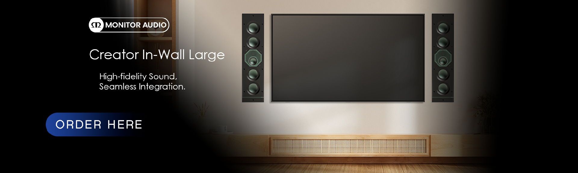 Monitor Audio Creator Series In-Wall Large Speakers